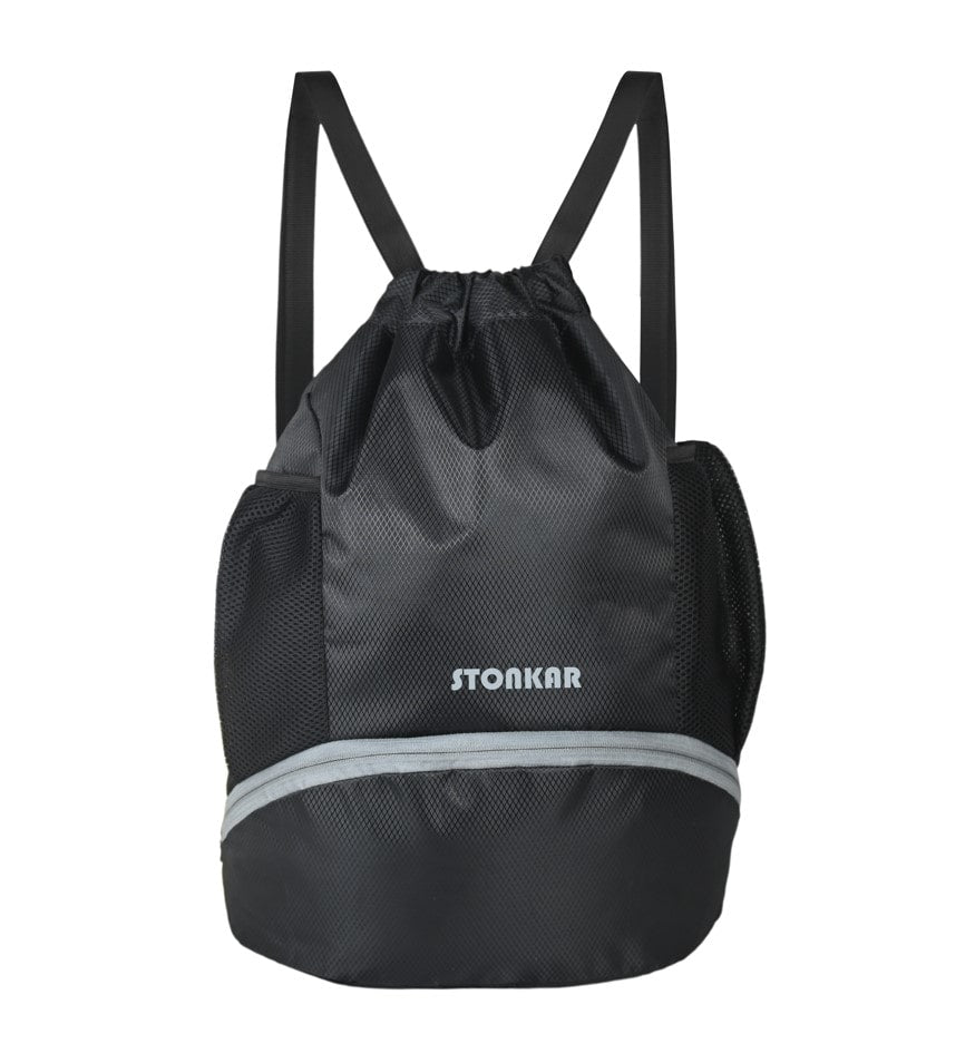 Stonkar Flex Drawstring Bag | Versatile Sports & Gym Bag | Stylish All-Purpose Backpack with Spacious Storage 20" x 17" x 5" Inch